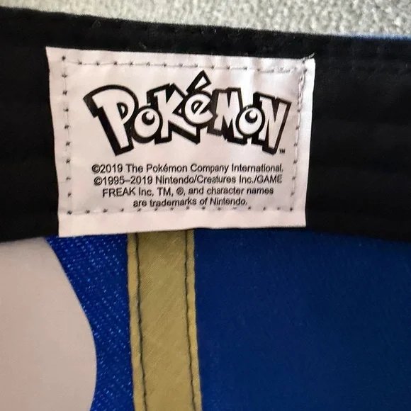 Bioworld Pikachu Yellow Blue White Snapback Hat - Picture 8 of 8